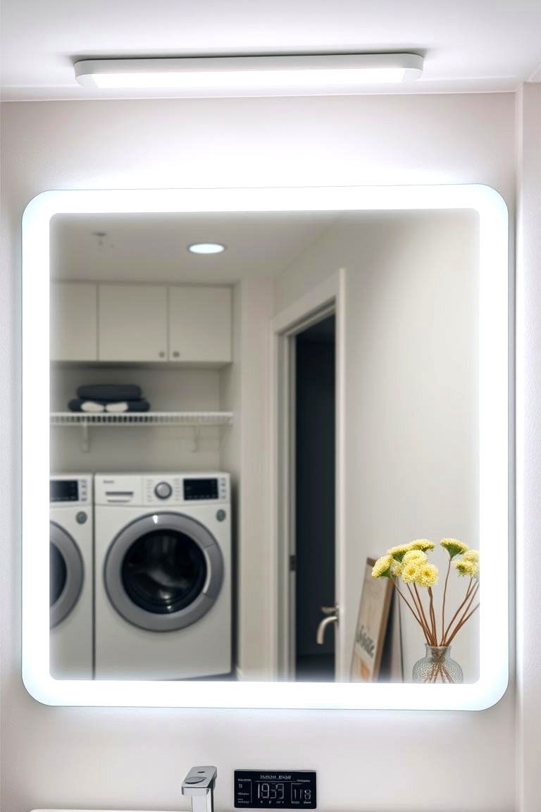 LED Mirror Lighting Solutions - 24 Laundry Room Lighting Ideas