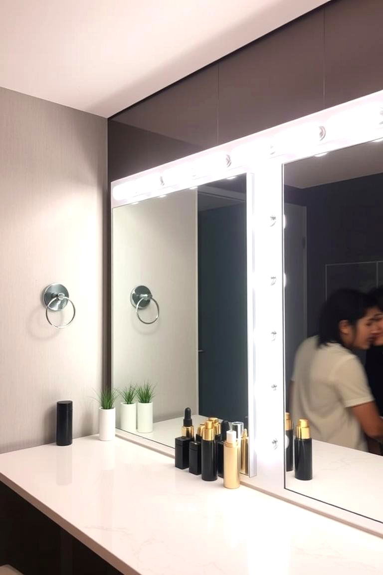 LED Mirror Lighting - 24 Aesthetic Room Ideas With Led Lights