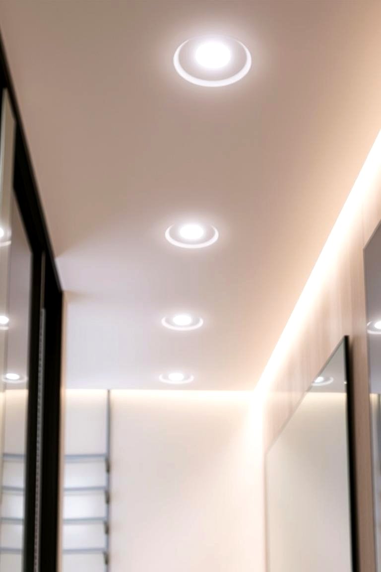LED Recessed Lighting for a Sleek Look - 24 Bathroom Lighting Ideas