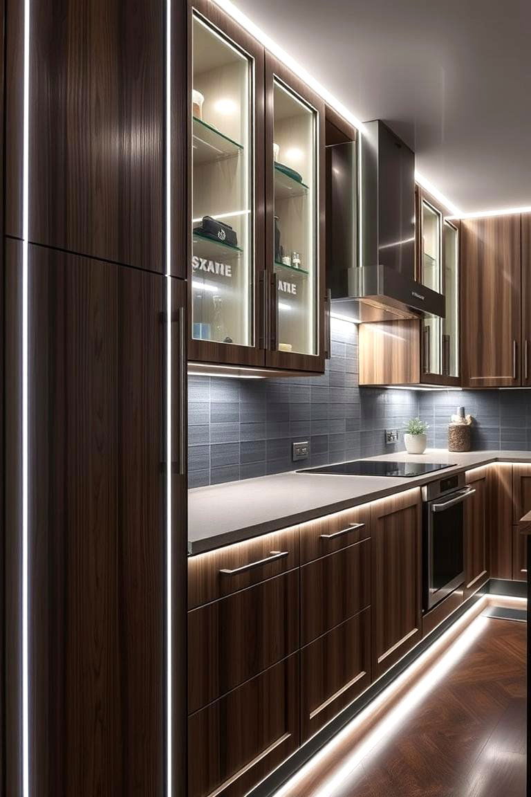 LED Rope Lighting for Cabinets - 24 Cabinet Lighting Ideas