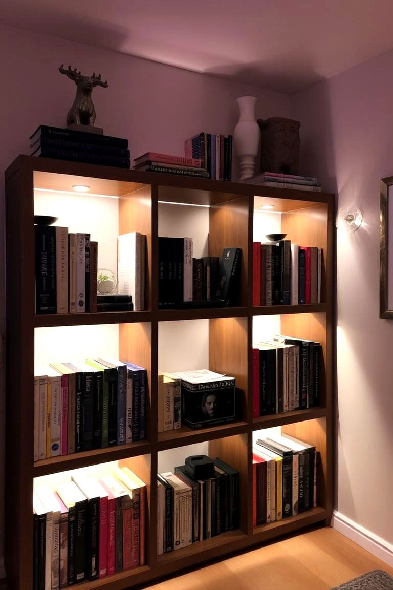 LED Shelf Lighting - 24 Aesthetic Room Ideas With Led Lights