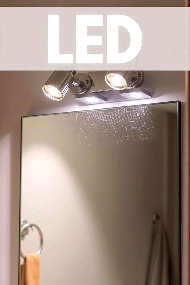 LED Spotlights for Focused Illumination - 24 Bathroom Lighting Ideas Over Mirror