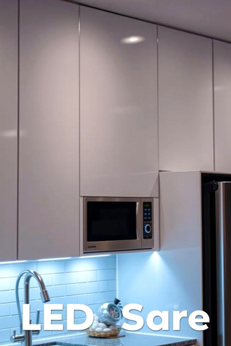 LED Strip Lights for Modern Elegance - 24 Small Kitchen Lighting Ideas