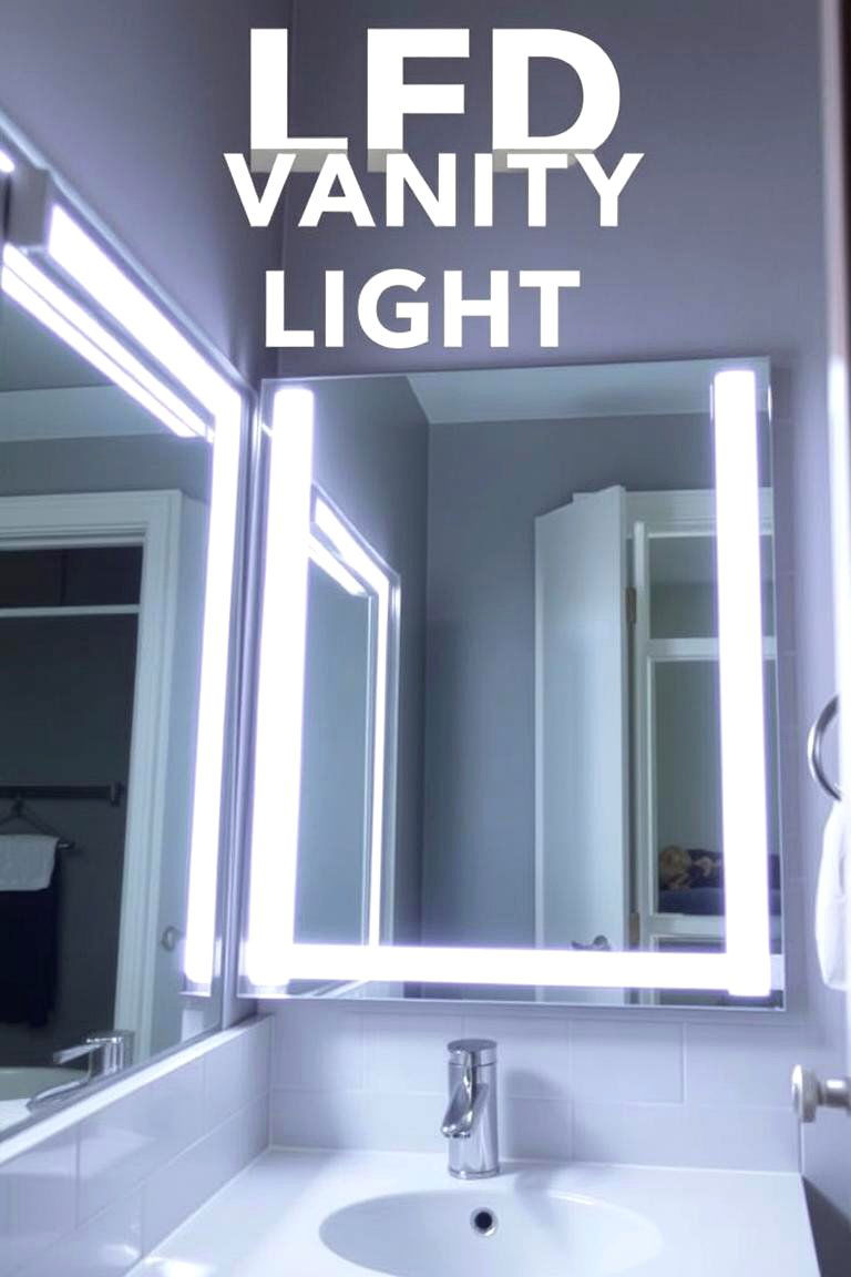 LED Vanity Lights for a Bright Functional Space - 24 Bathroom Ceiling Lighting Ideas