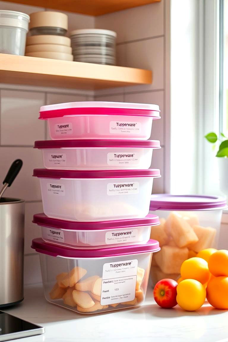 Labeling System for Containers - 24 Tupperware Organization Ideas