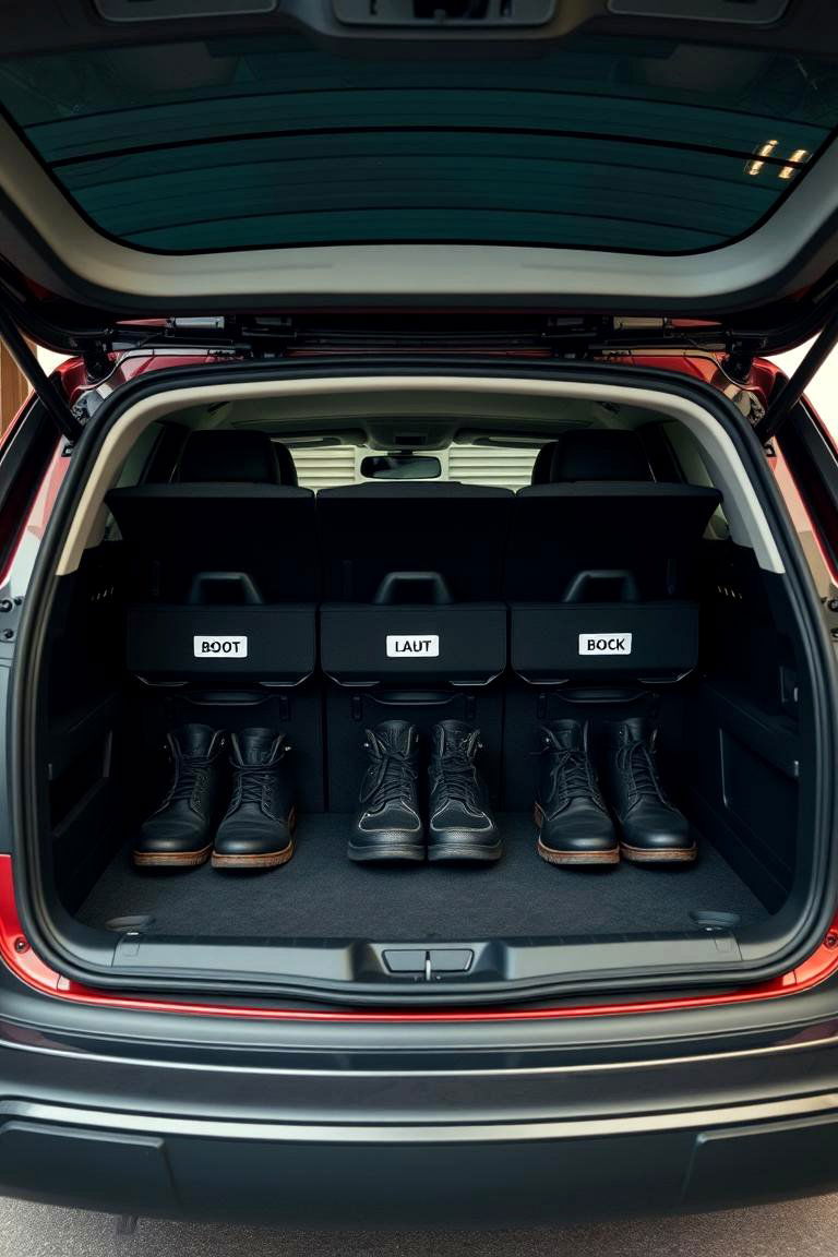 Labelled Boot Compartments - 24 Boot Storage Ideas