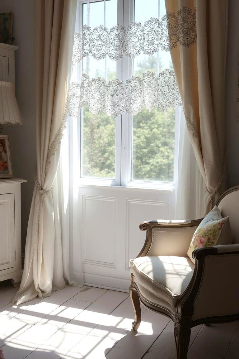Lace Accents Everywhere - 24 Shabby Chic Bedroom Ideas
