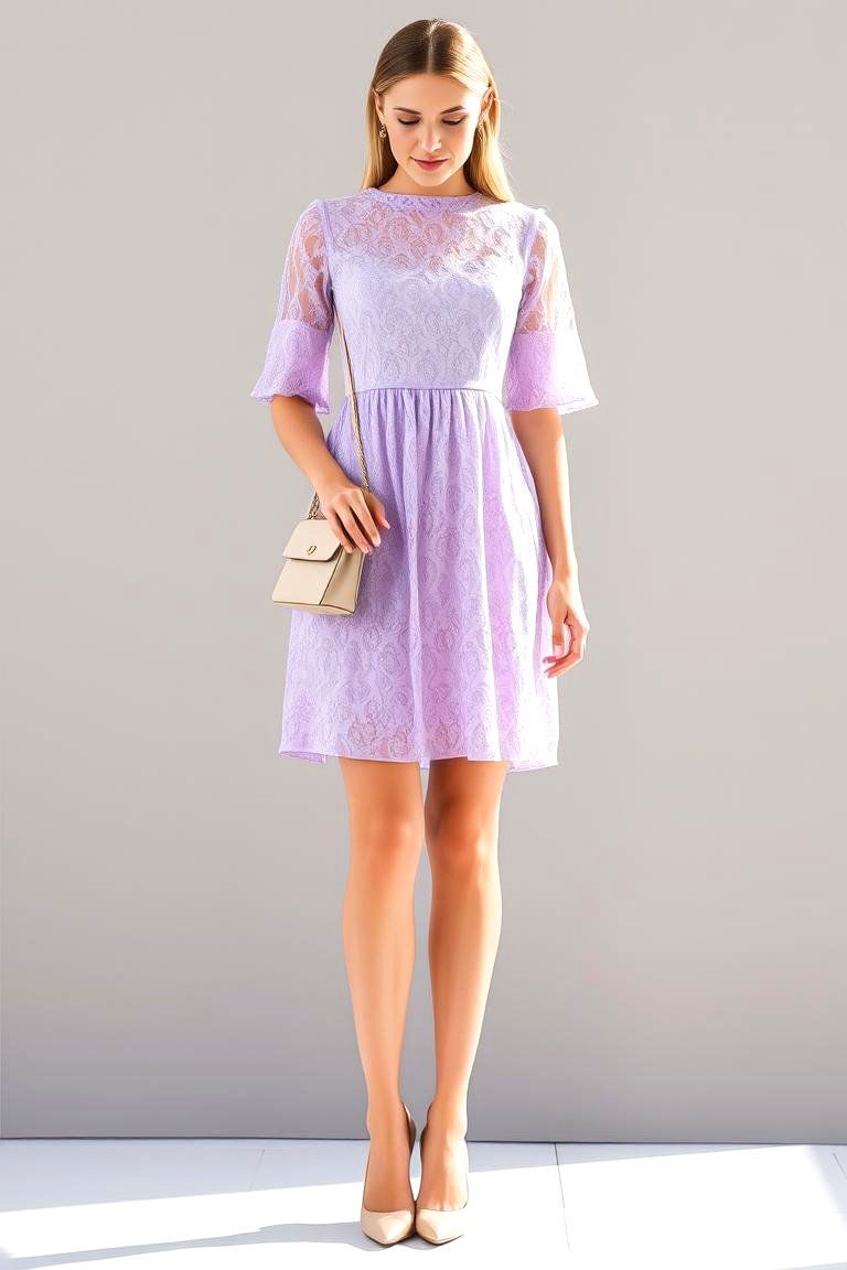 Lace Overlay Dress - 24 Guest Wedding Outfit Ideas
