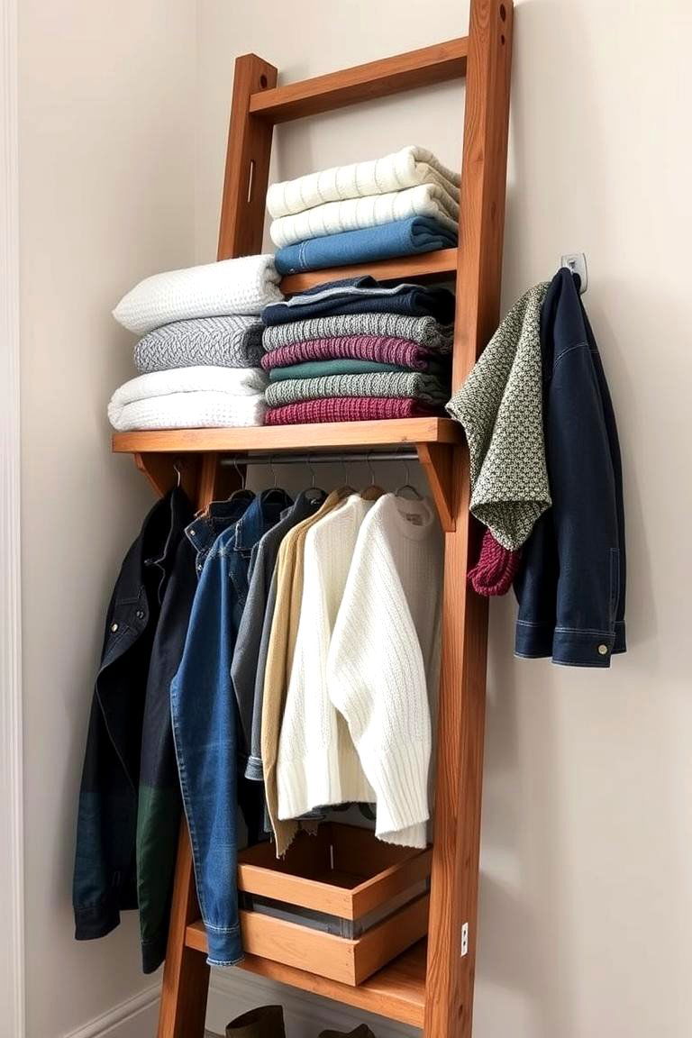 Ladder Shelf Closet - 24 Open Closet Ideas