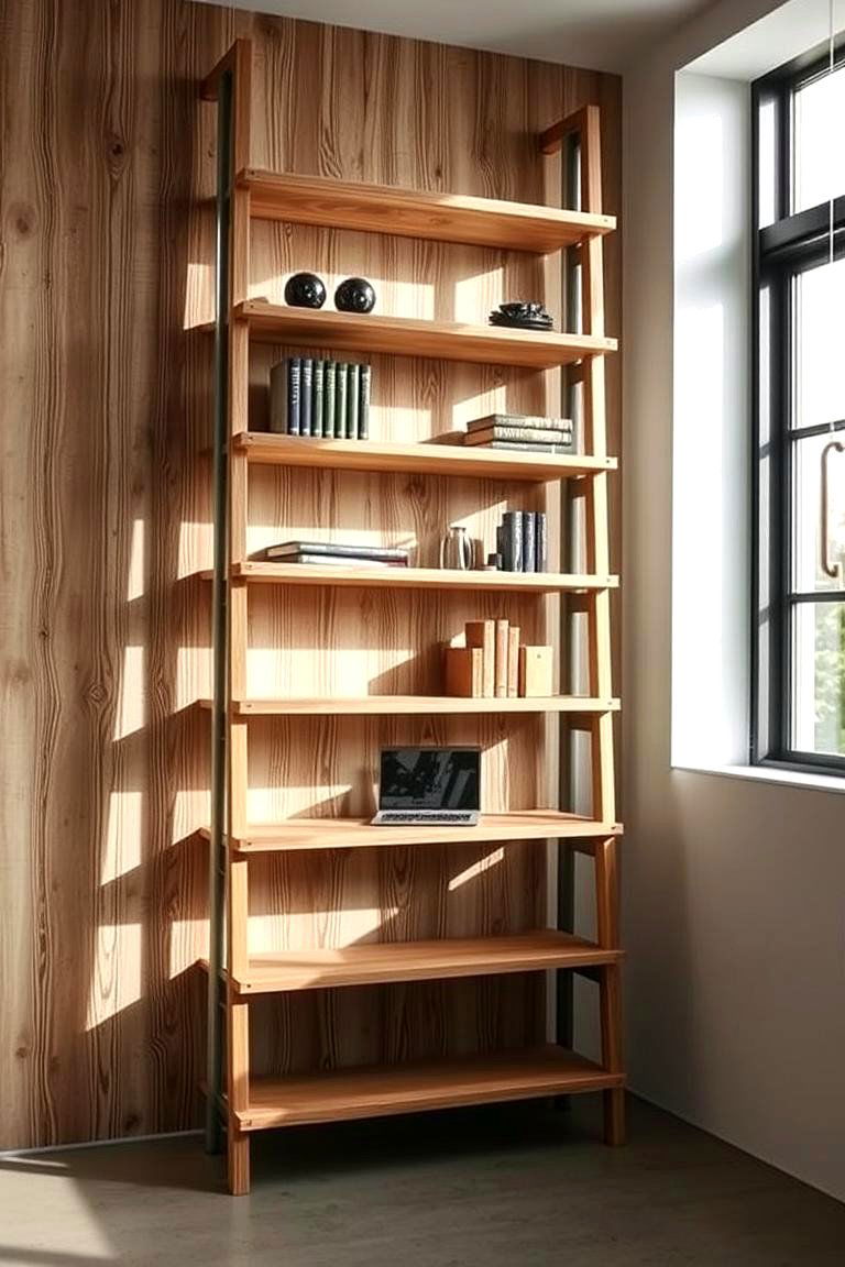 Ladder Shelf Storage - 24 Toilet Paper Storage Ideas