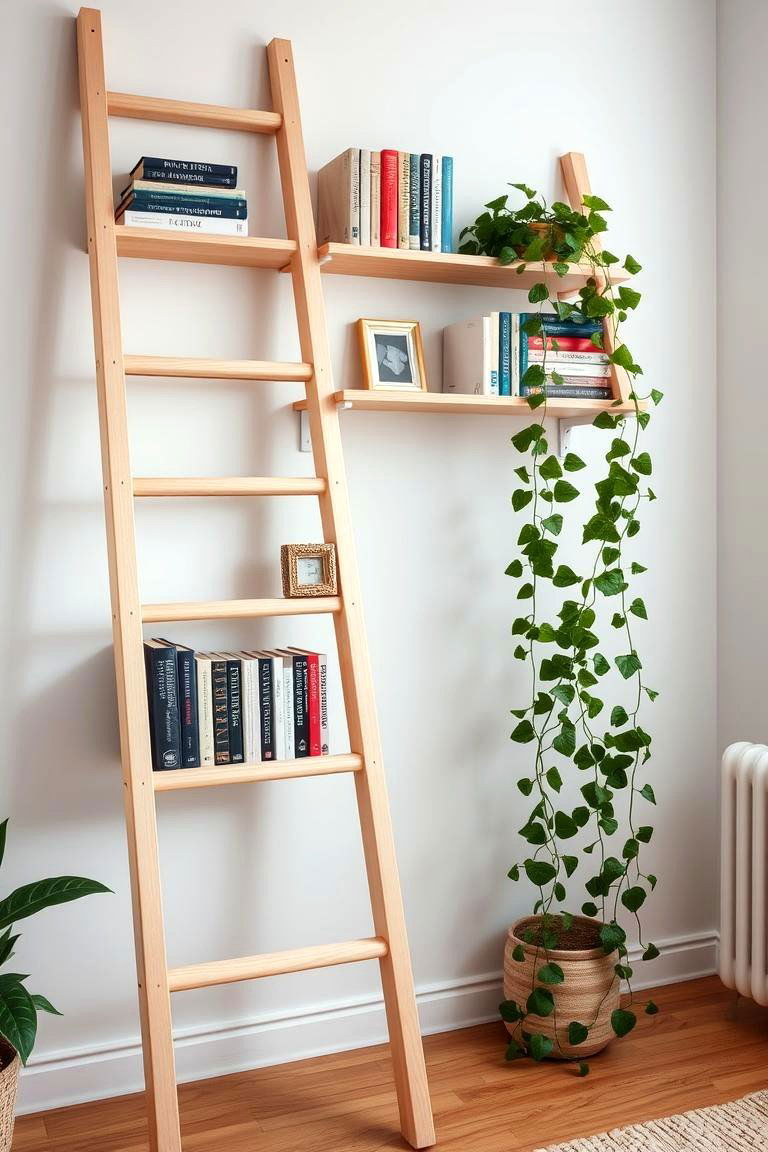 Ladder Shelves - 24 Office Shelving Ideas