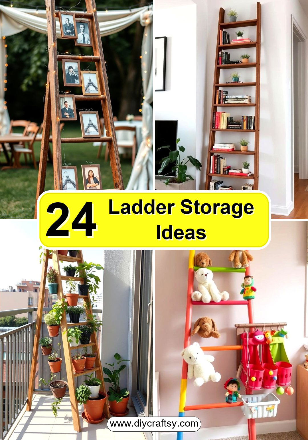 Ladder Storage Ideas