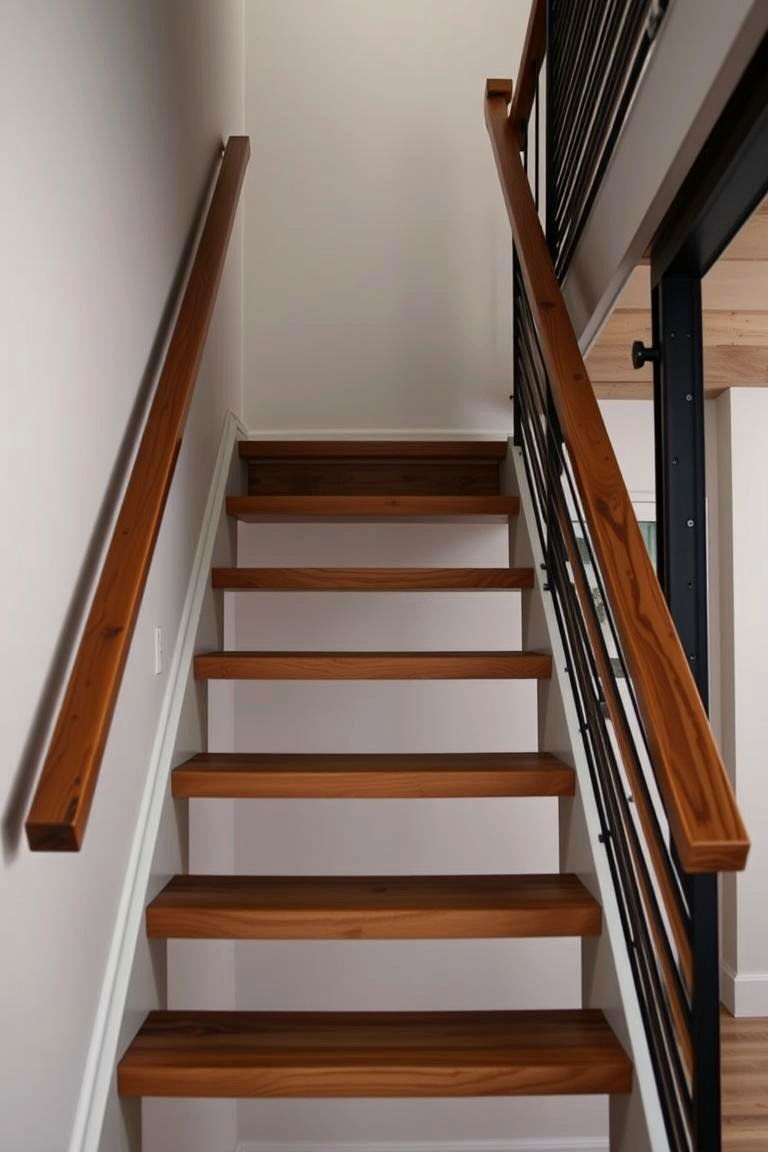 Ladder Style Wooden Railing - 24 Wood Stair Railing Ideas