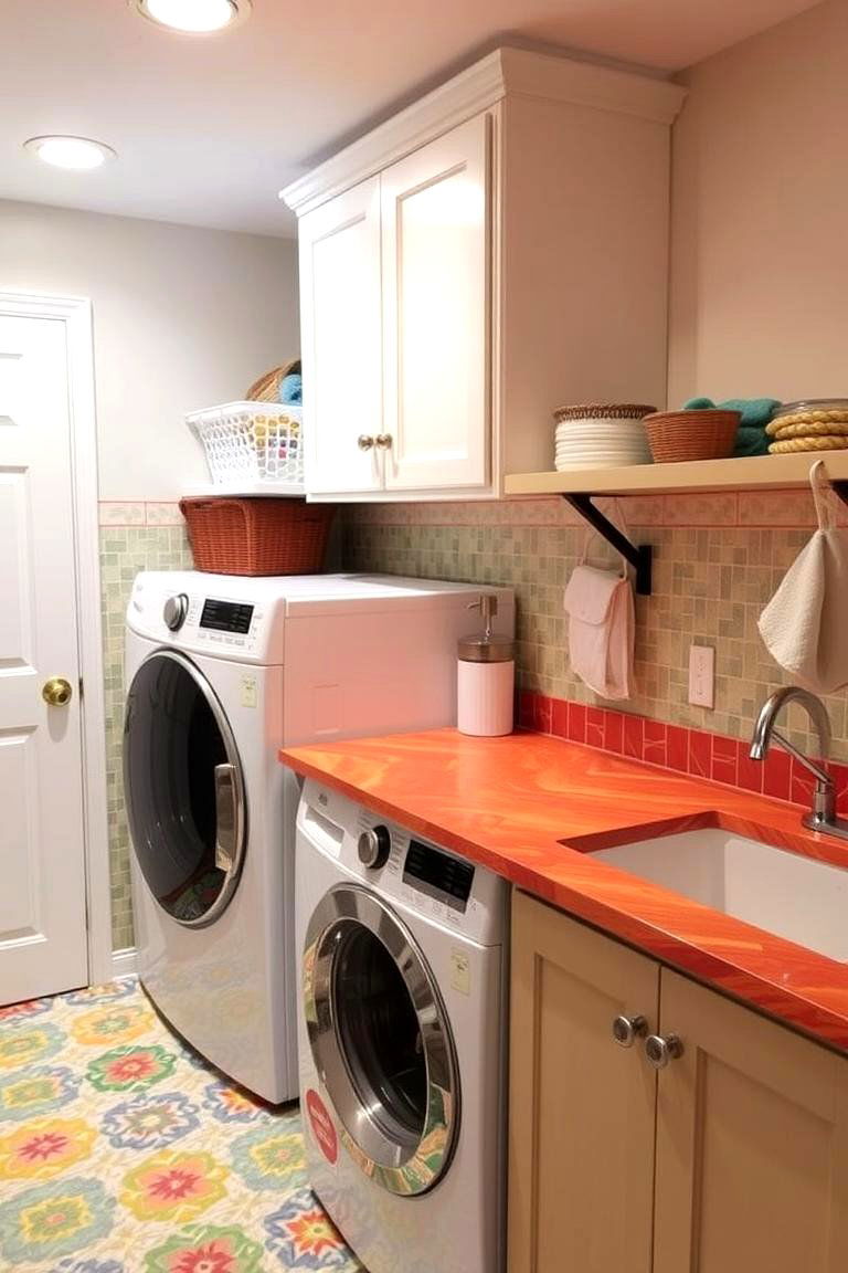Laminate Countertops for Budget Friendly Style - 24 Laundry Room Countertop Ideas