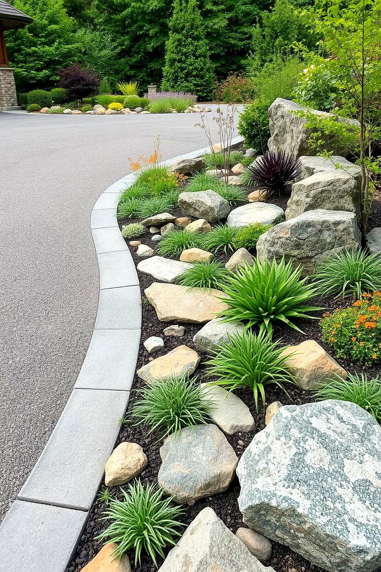 Landscape Blending Design - 24 driveway entrance ideas
