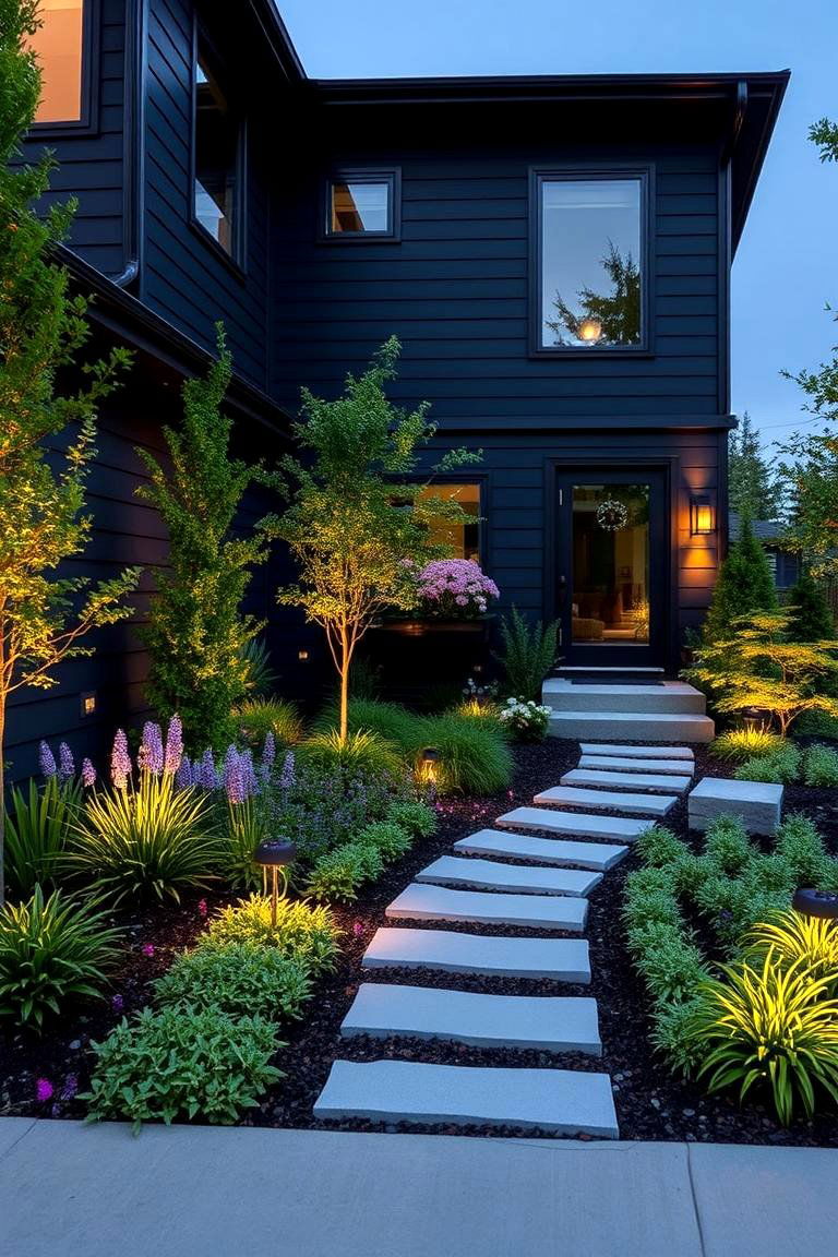 Landscape Driven Design - 24 black siding house ideas