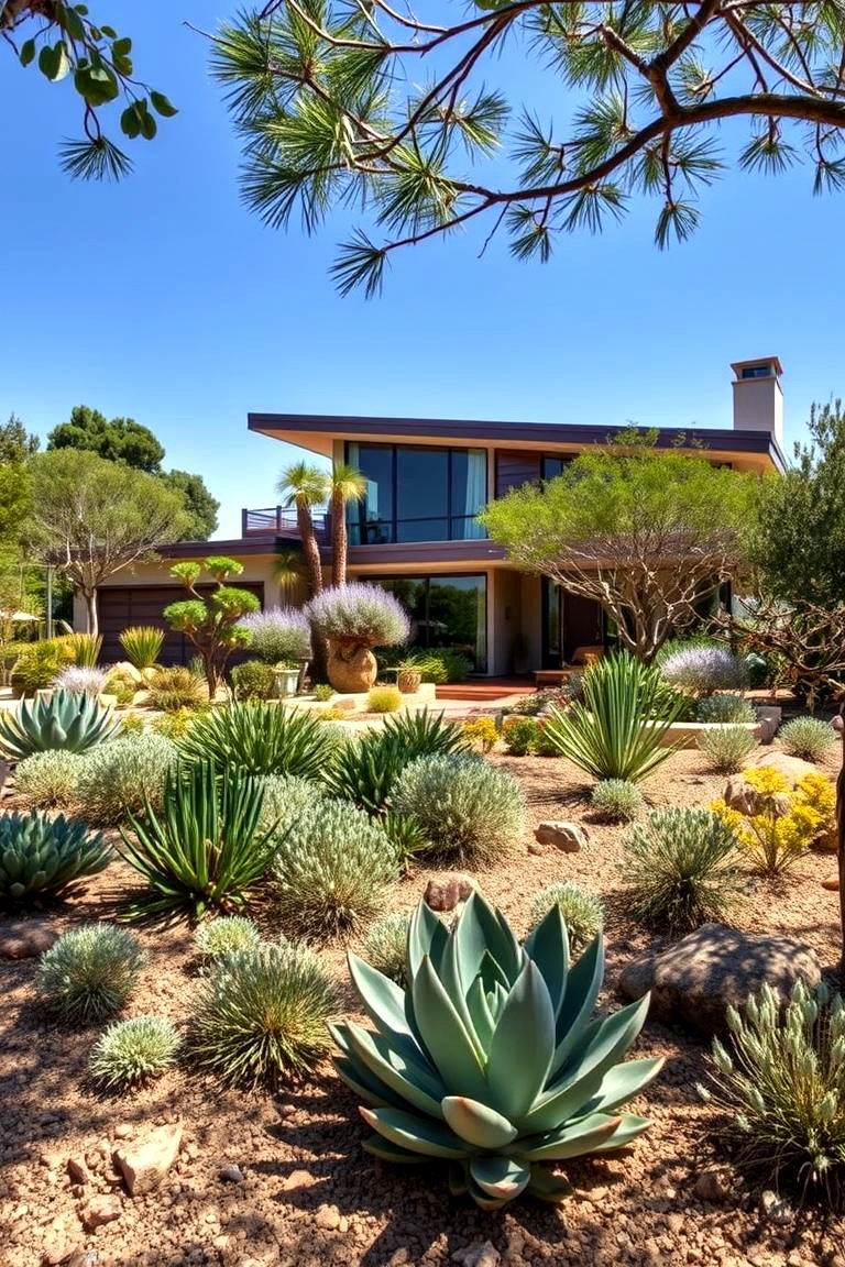 Landscaping with Native and Drought Tolerant Plants - 24 Mid-Century Modern Exterior Home Ideas