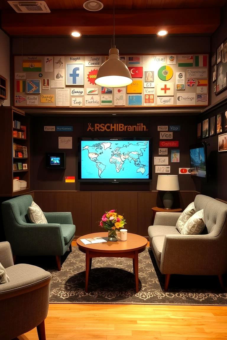 Language Learning Lounge - 24 Homeschool Room Ideas
