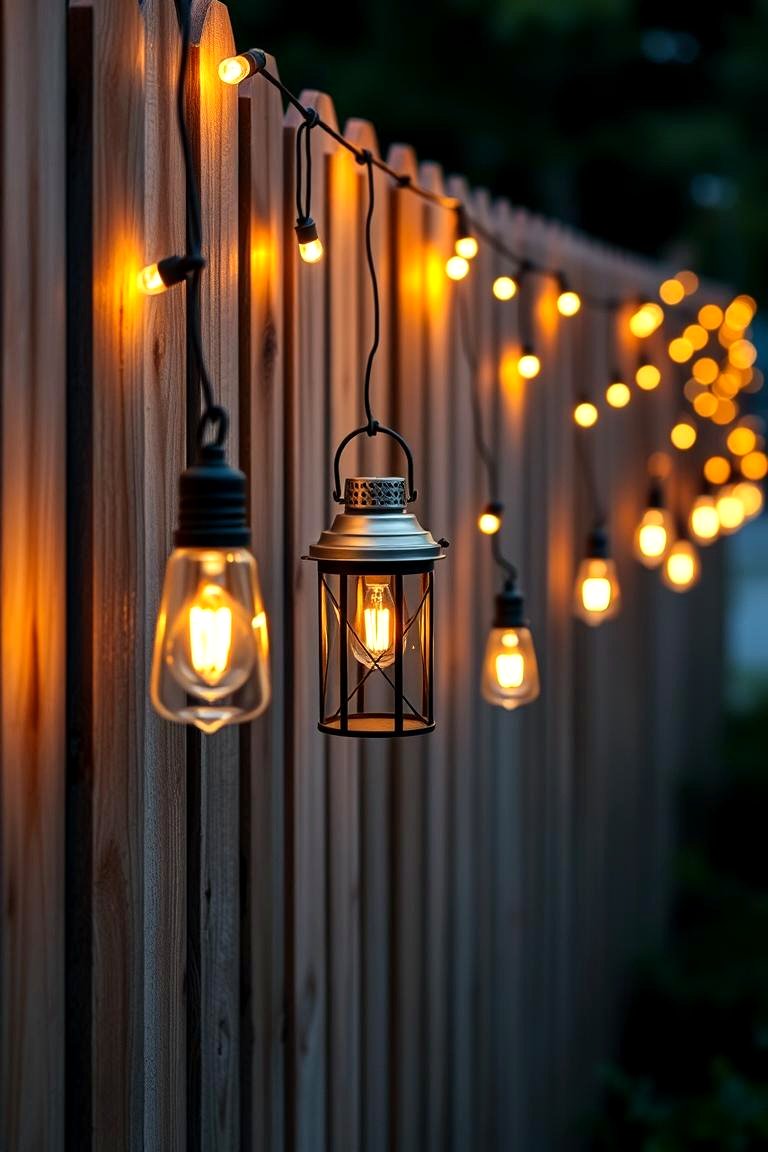 Lantern String Lights for a Vintage Feel - 24 Garden Lighting Ideas