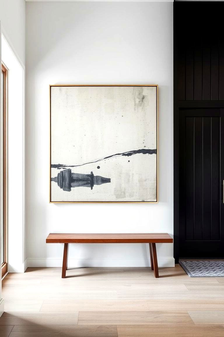 Large Artwork or a Gallery Wall - 24 Modern Entryway Ideas