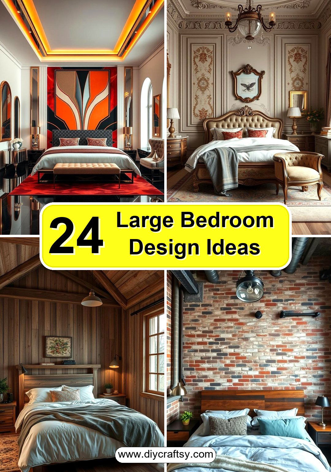 Large Bedroom Design Ideas