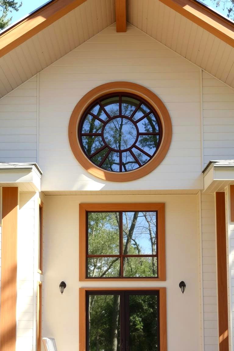 Large Circular Windows - 27 1980s House Exterior Ideas