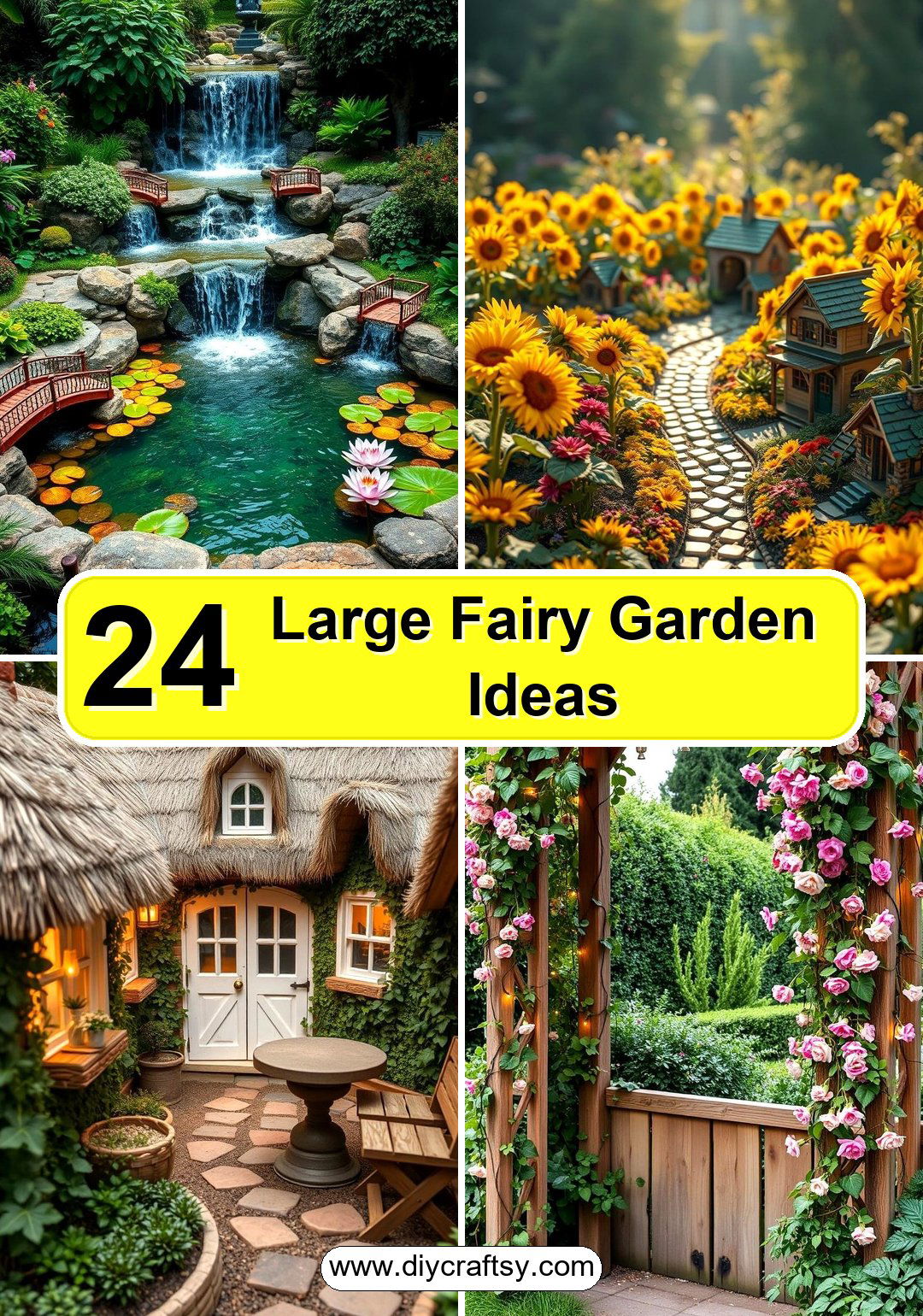 Large Fairy Garden Ideas