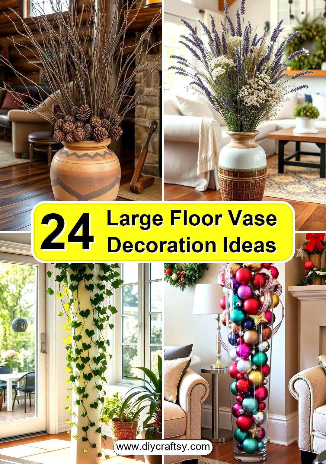 Large Floor Vase Decoration Ideas