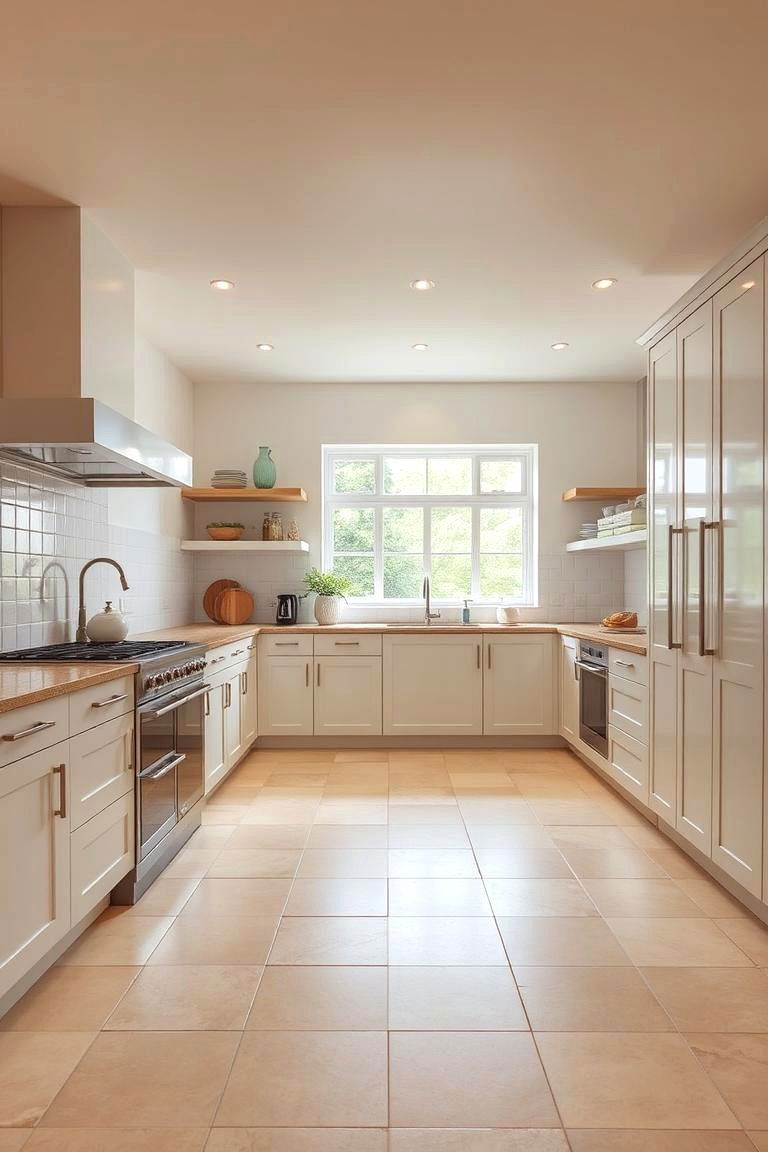 Large Format Rectangular Tiles - 24 Kitchen Floor Tile Ideas