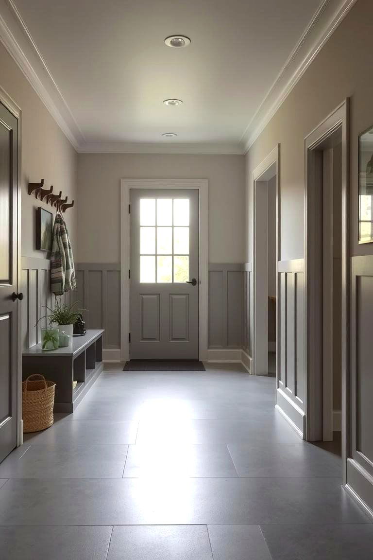 Large Format Tiles for a Clean Seamless Look - 24 Mudroom Tile Floor Ideas