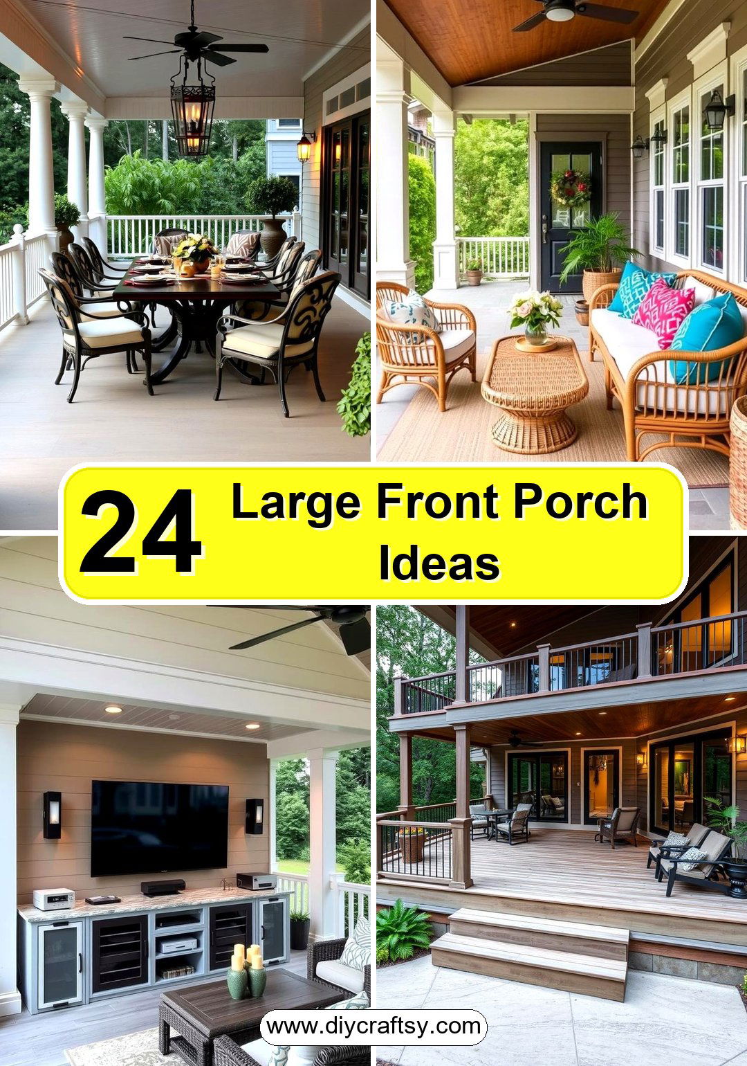 Large Front Porch Ideas