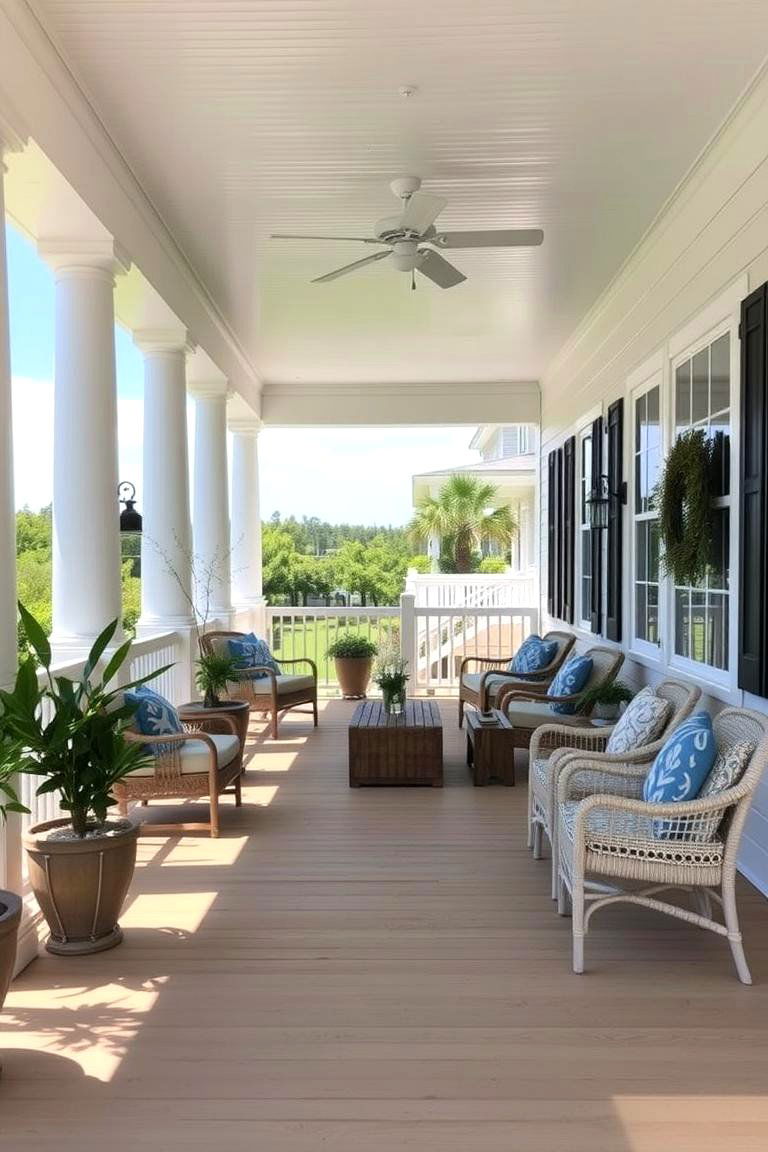 Large Front Porch - 24 Modern Cape Cod House Ideas