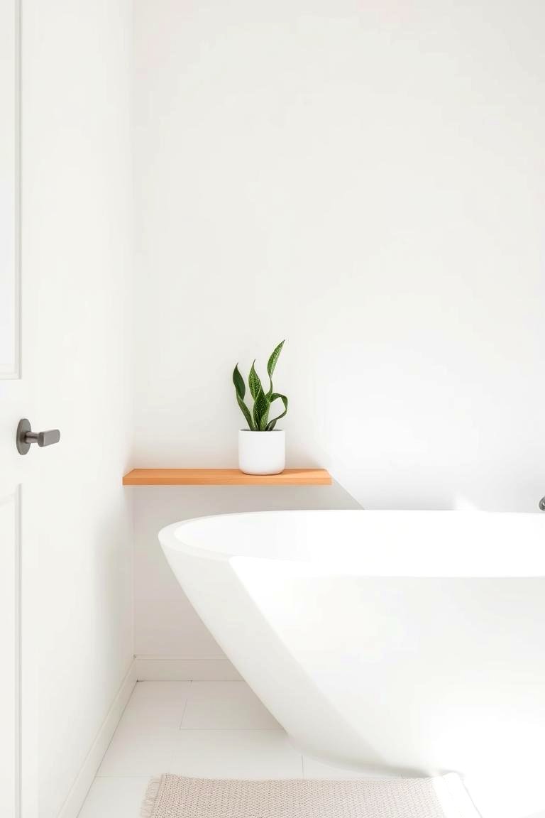 Large Mirror - 24 Minimalist Bathroom Ideas