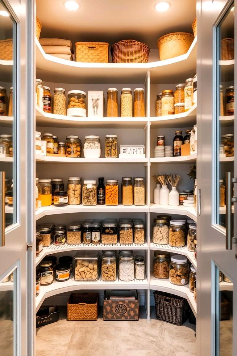 Large Pantry Space - 24 Barndominium Interior Ideas
