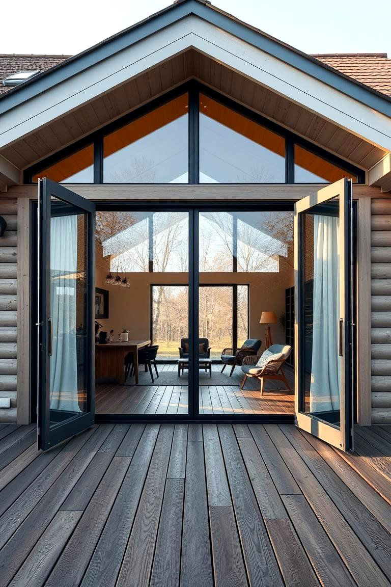 Large Sliding Glass Doors - 24 Scandinavian House Exterior Ideas