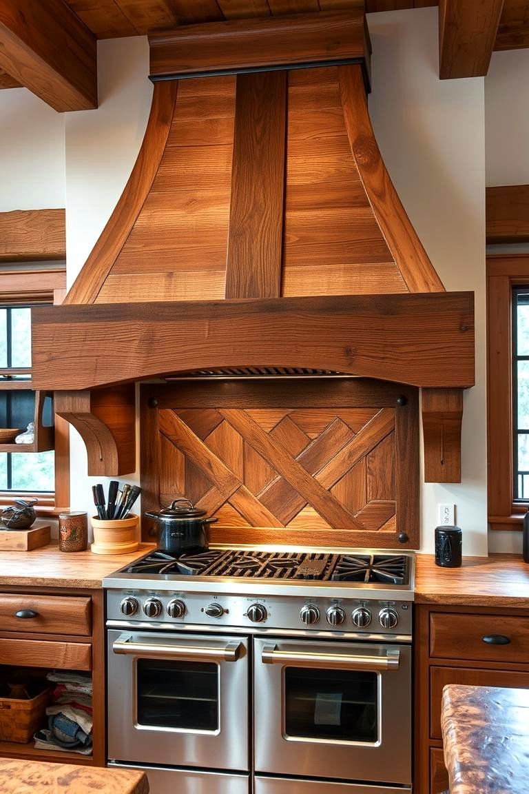 Large Statement Hood Range for an Eye Catching Feature - 24 Mountain House Kitchen Ideas