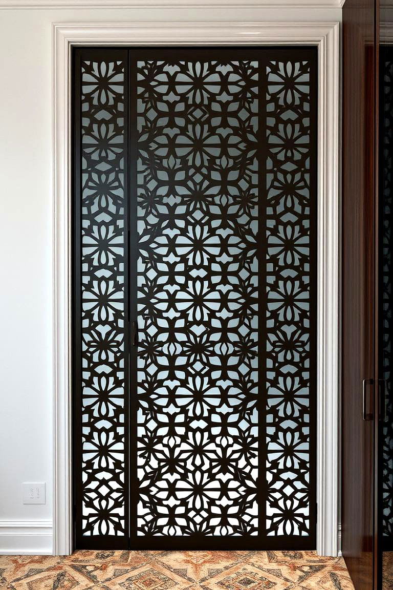 Laser Cut Patterned Artistry - 24 closet door ideas
