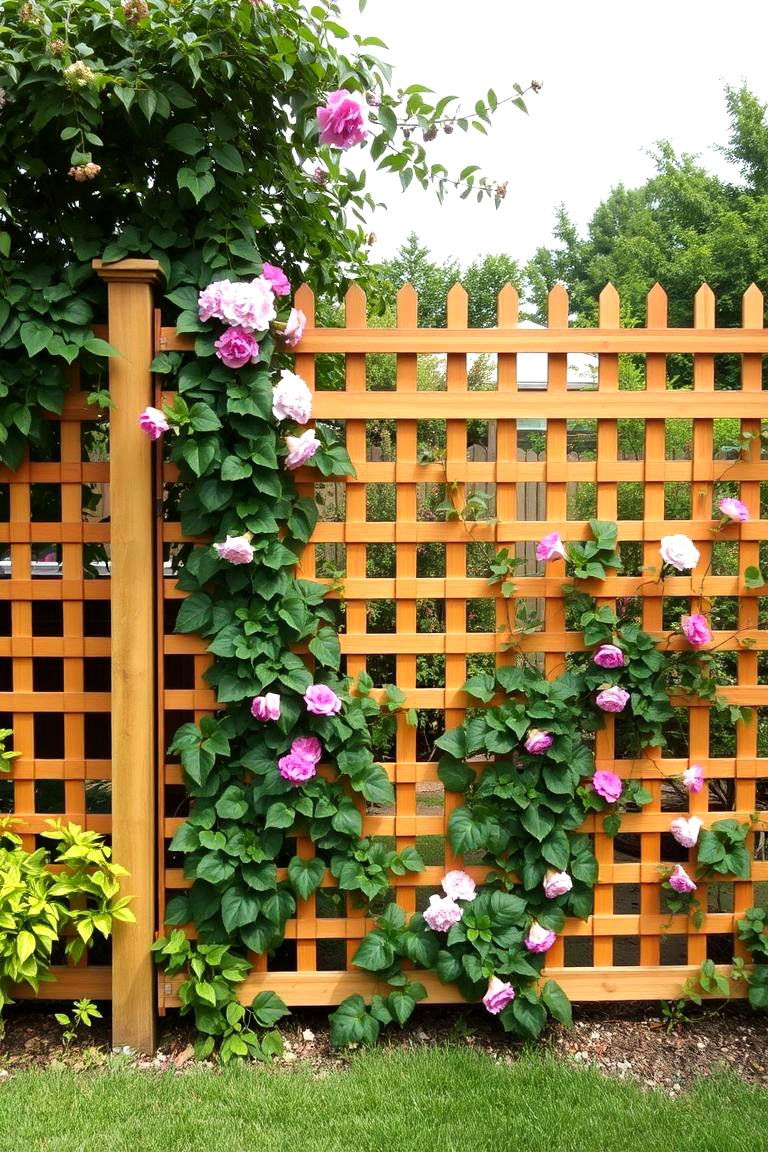 Lattice Fence - 24 Backyard Fence Ideas