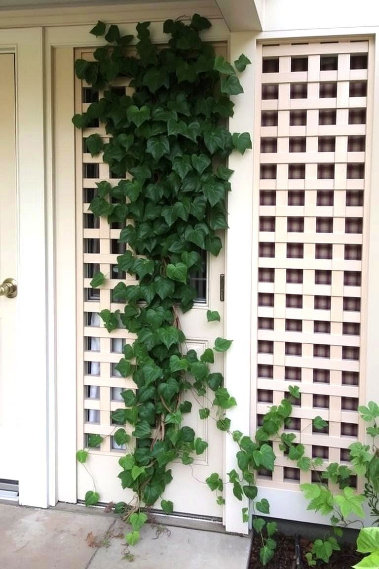 Lattice Panels - 24 Front Door Privacy Ideas