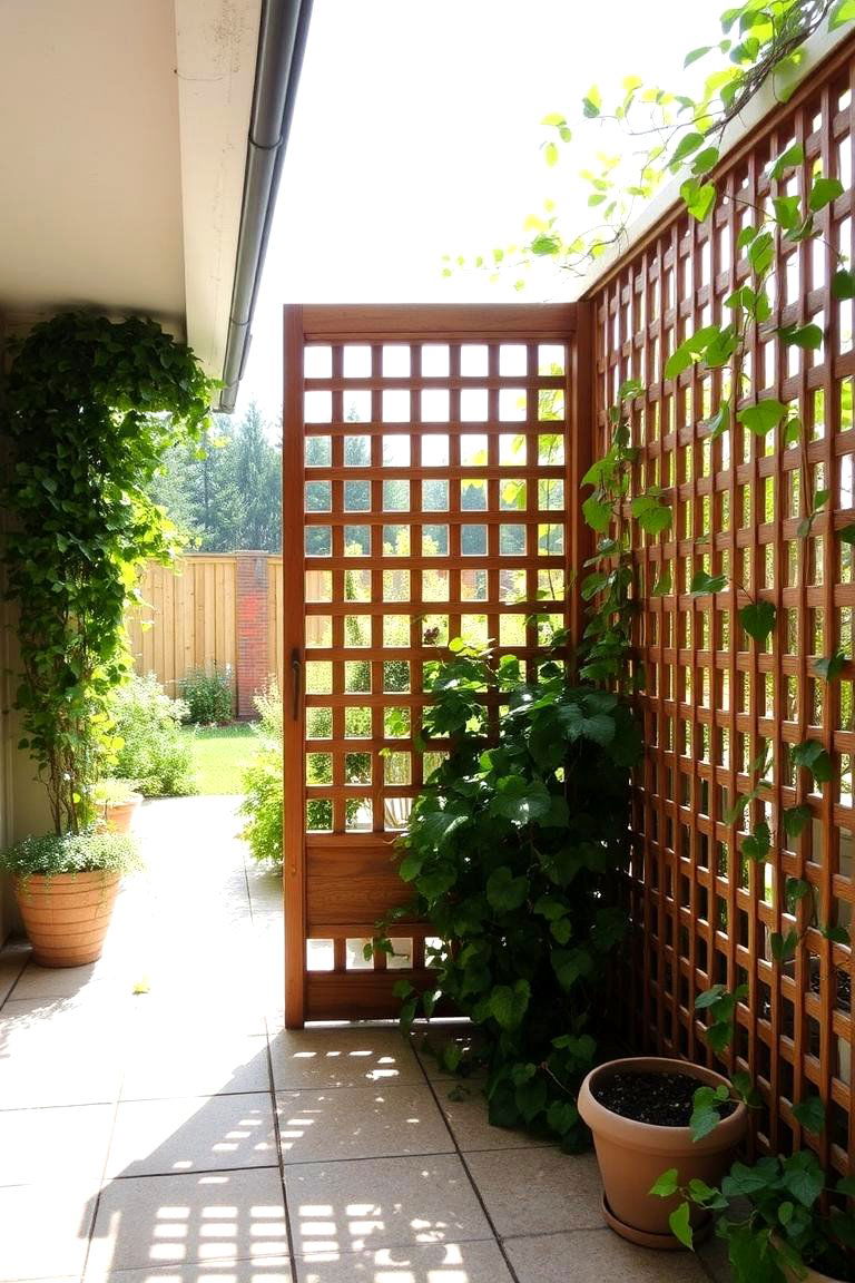 Lattice Screens for a Breezy Look - 24 Patio Privacy Ideas