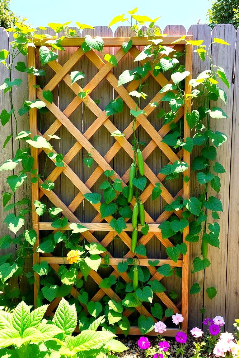 Lattice Trellis - 24 Garden Trellis Ideas