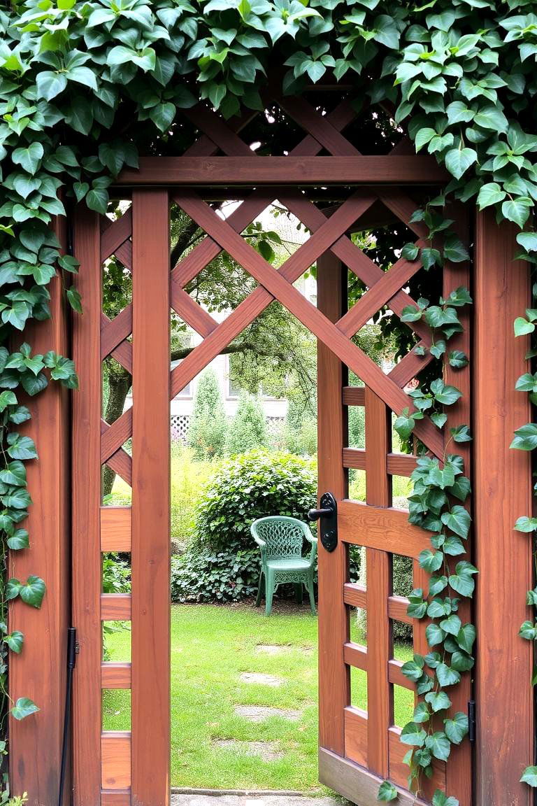 Latticework Gates - 24 Front Door Gate Ideas