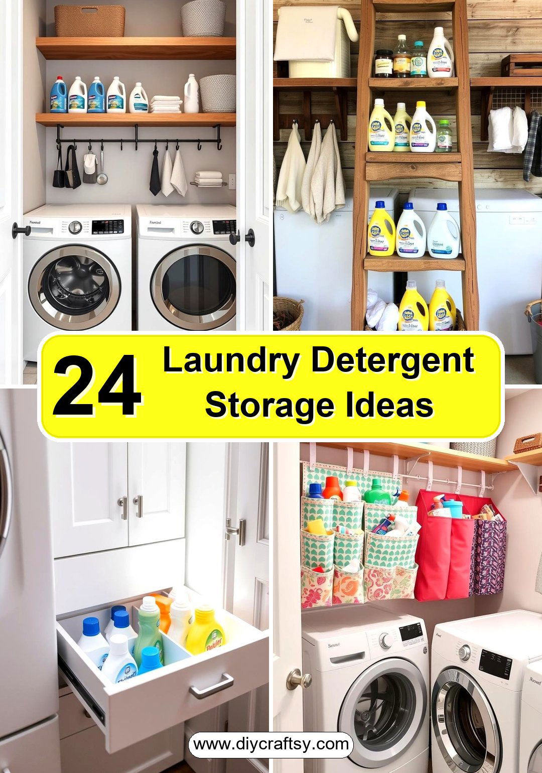 Laundry Detergent Storage Ideas