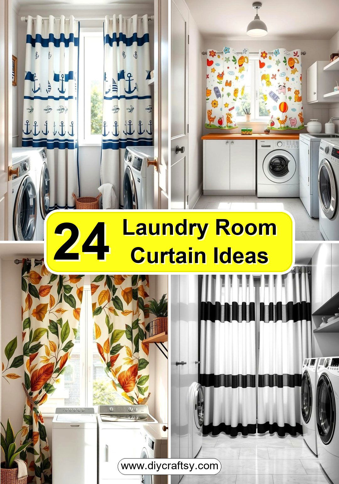 Laundry Room Curtain Ideas