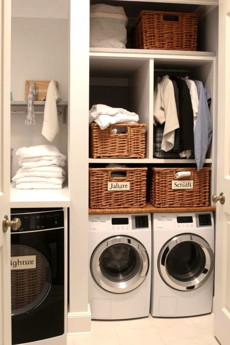 Laundry Sorting System - 24 Utility Room Ideas