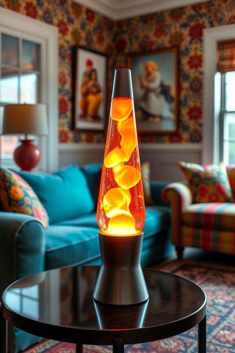 Lava Lamps - 24 70s Living Room Ideas