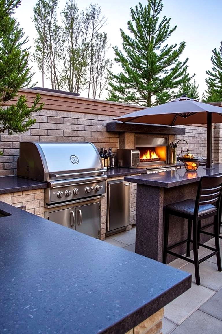 Lava Stone Countertops - 24 Outdoor Kitchen Countertop Ideas