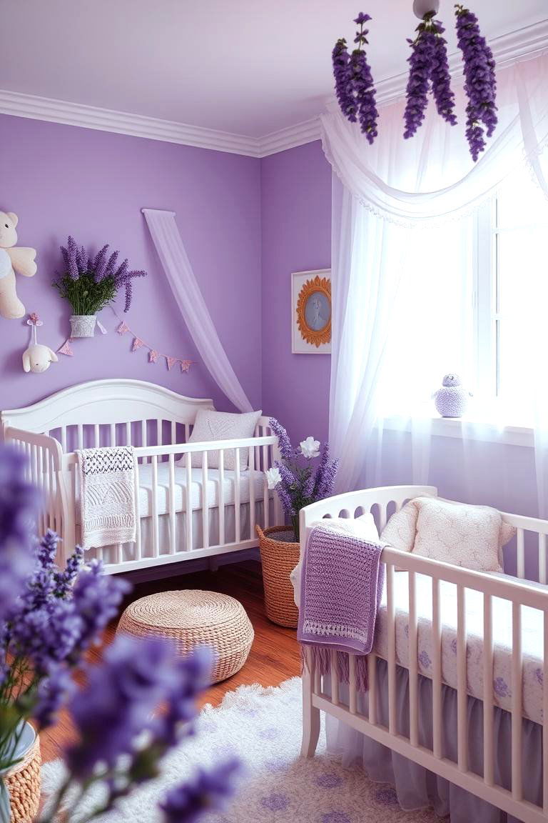 Lavender Dream Nursery - 24 Nature Themed Nursery Ideas