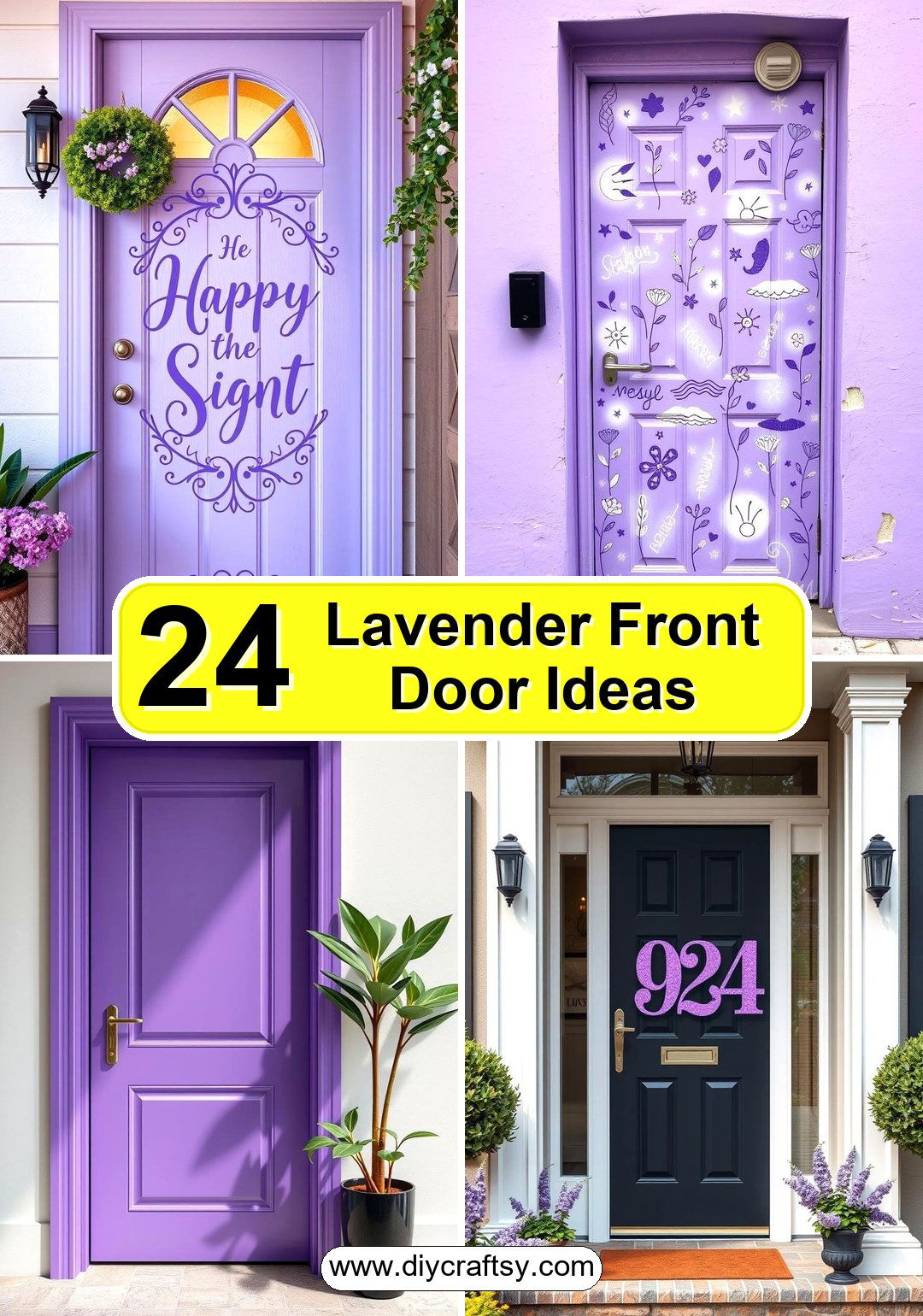 Lavender Front Door Ideas