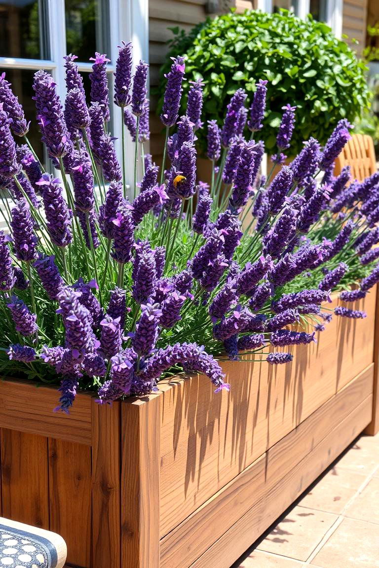Lavender Soothing Scent and Purple Hues - 24 Outdoor Plants for Patio